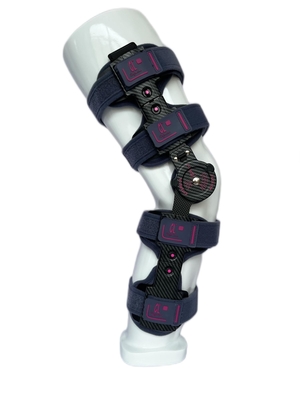 Teleskopischer Posten-OPkniestütze mit Kohlenstoff-Faser-Aufenthalt, lagerte ROM Knee Brace schwenkbar