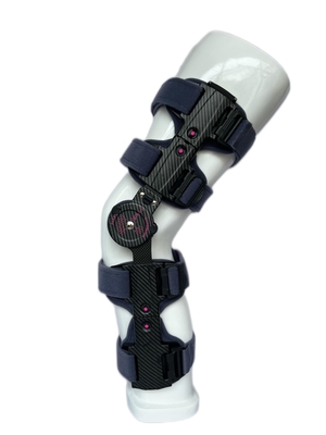 Teleskopischer Posten-OPkniestütze mit Kohlenstoff-Faser-Aufenthalt, lagerte ROM Knee Brace schwenkbar