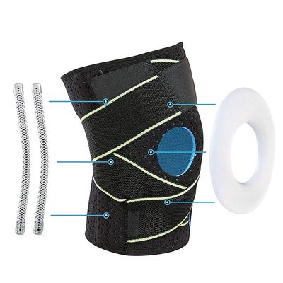 Universalneopren-Kniestütze mit Frühlings-Stabilisatoren