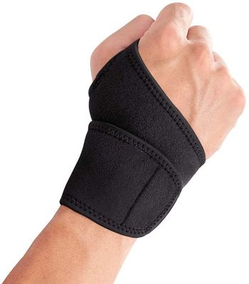 Justierbare schwarze Handgelenk-Klammer-Neopren-Handgelenk-Unterstützung für Arthritis